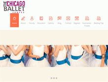 Tablet Screenshot of chicagoballetcenter.org